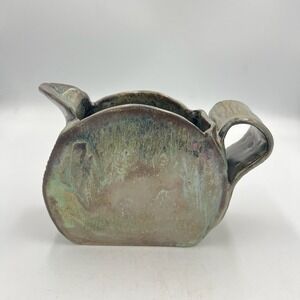 Left of Center Pottery J.D. Martin Handbuilt Stoneware Pitcher Signed